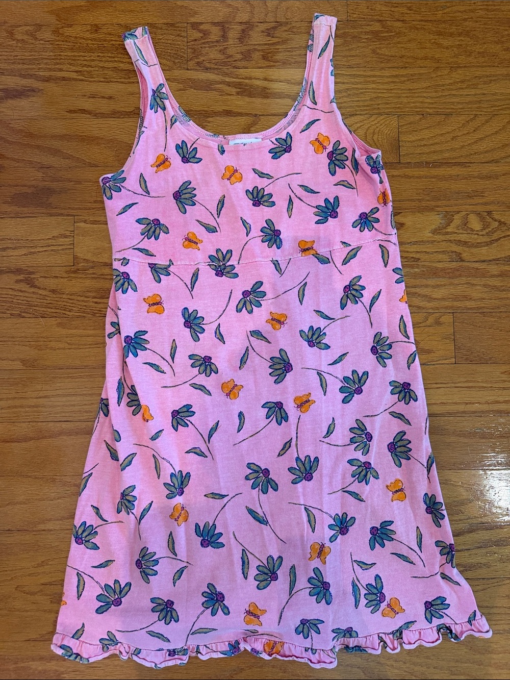 Fresh Produce, Vintage Y2K Pink Tank Dress, Size Medium